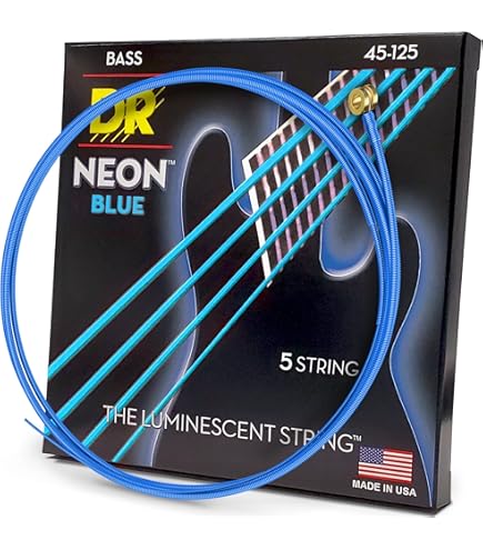Amazon.co.jp: DR Strings (デーアール) ベース弦 NEON グリーン